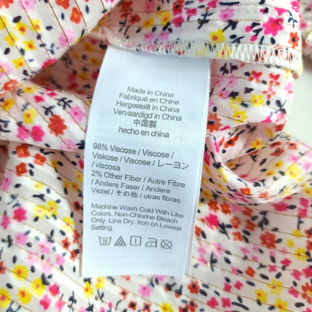J.CREW Ruffle Top in Field Day Floral Print Blouse
